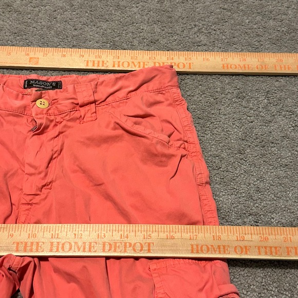 Mason Womens Rites Cargo Pants Coral Wide Leg Zippers Made in Italy Size EU 42 - Picture 12 of 14